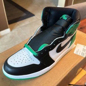 ***SOLD*** Air Jordan 1 Retro High OG Lucky Green Mens 9.5 (Black/Green)